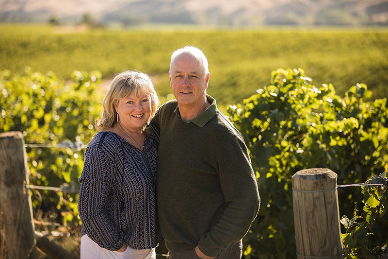 Sam and Mandy Weaver from Churton Wines in Marlborough, New Zealand